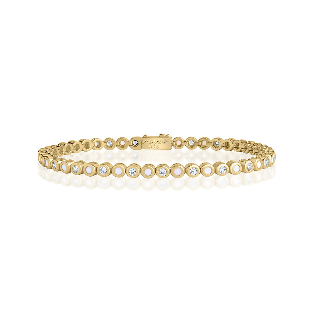 Small classic tennis bracelet