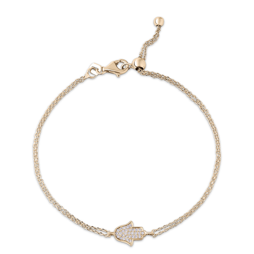 14K Gold classic Hamsa Bracelet