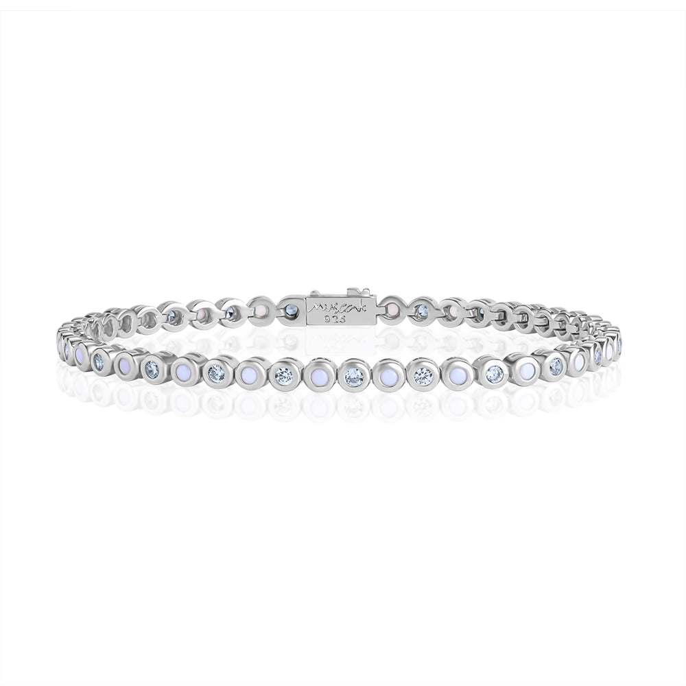 Small classic tennis bracelet