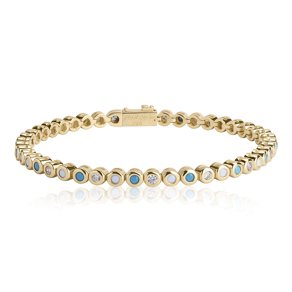 Small classic tennis bracelet