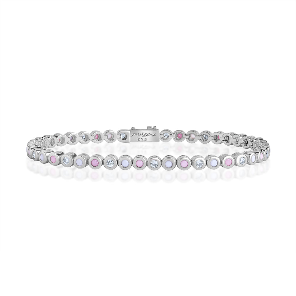 Small classic tennis bracelet