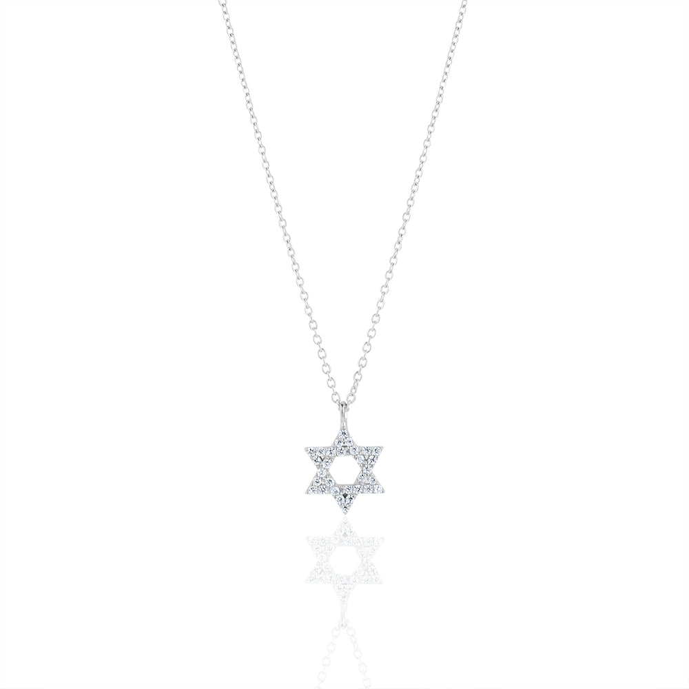 Small classic star of David necklace