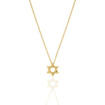 Load image into Gallery viewer, plain braided star of david necklace
