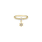 Load image into Gallery viewer, 14k gold Mystic full star of david ring
