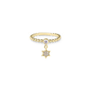 14k gold Mystic full star of david ring