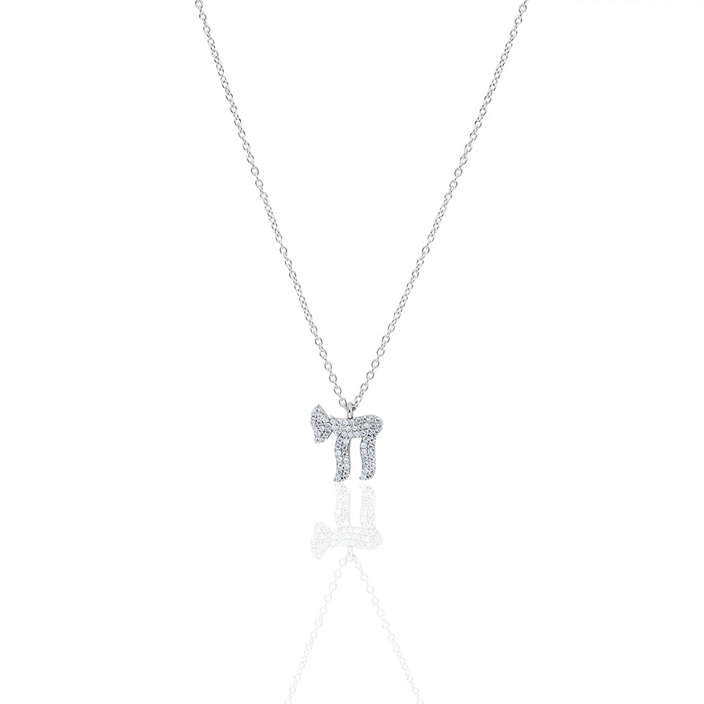 14k gold Large Full diamod hai necklace