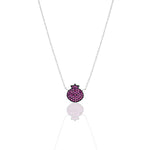 Load image into Gallery viewer, Silver Pomegranate necklace
