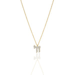 Load image into Gallery viewer, 14k gold Large Full diamod hai necklace
