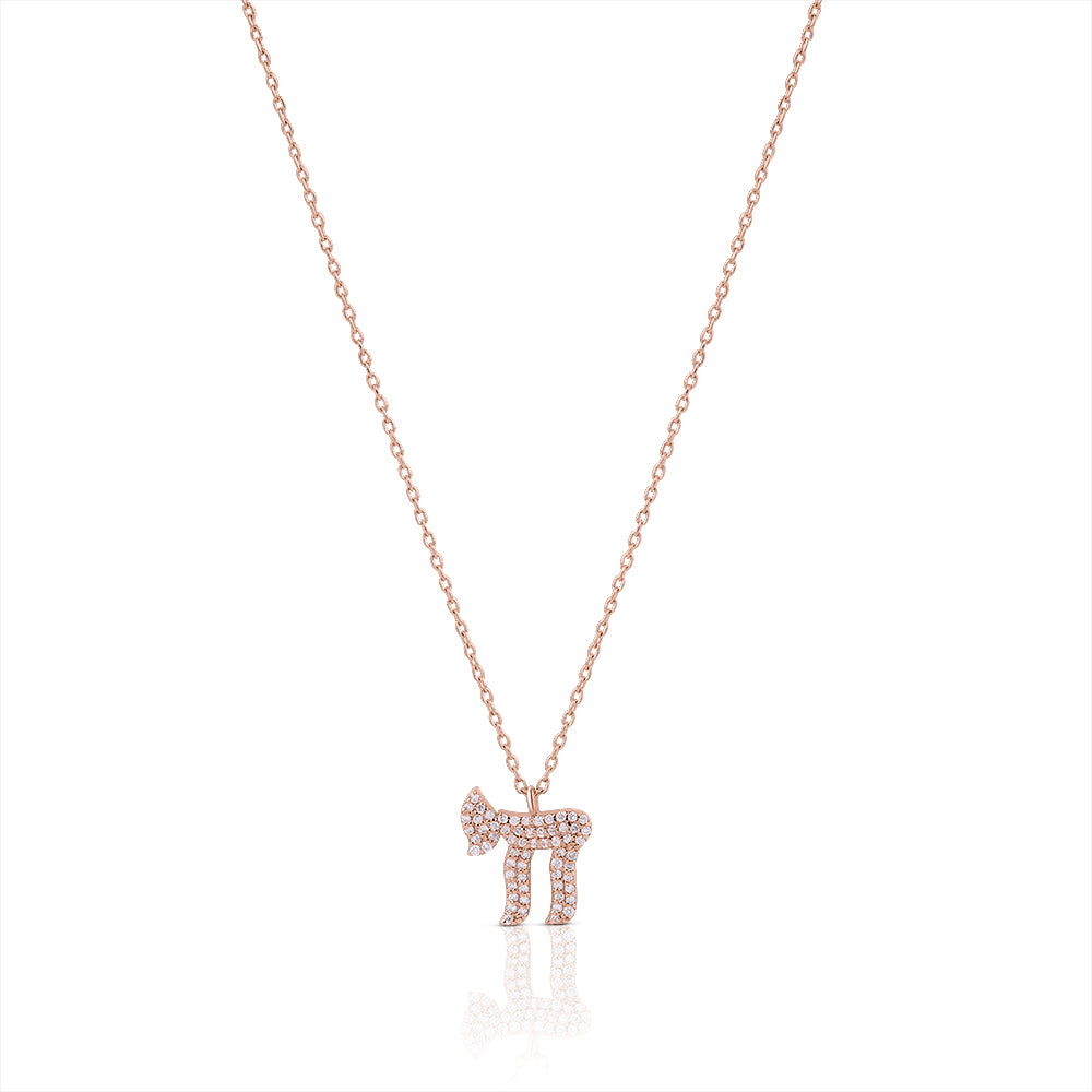 14k gold Large Full diamod hai necklace