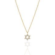 Small classic star of David necklace