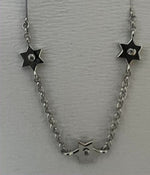 Load image into Gallery viewer, 14k gold  Mystic 3 charm single diamond star bracelet

