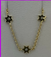 3x single star of david bracelet