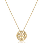 Load image into Gallery viewer, Small circle stars Honeycomb necklace