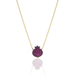 Load image into Gallery viewer, Silver Pomegranate necklace
