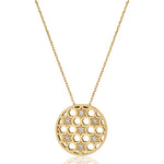 Load image into Gallery viewer, Medium circle stars Honeycomb necklace