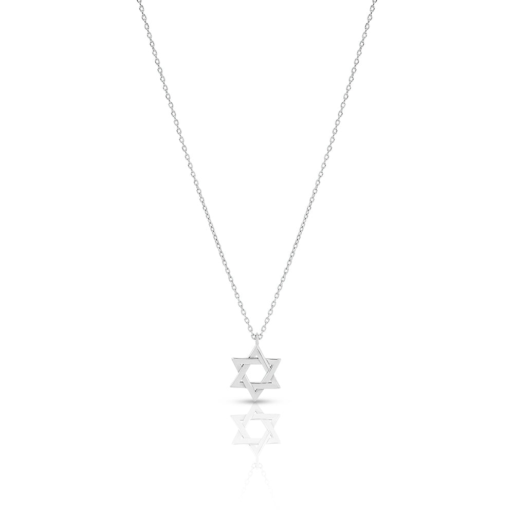 14k gold Classic Star of David necklace
