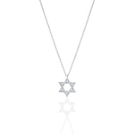Load image into Gallery viewer, 14k gold Large Classic Star of David necklace
