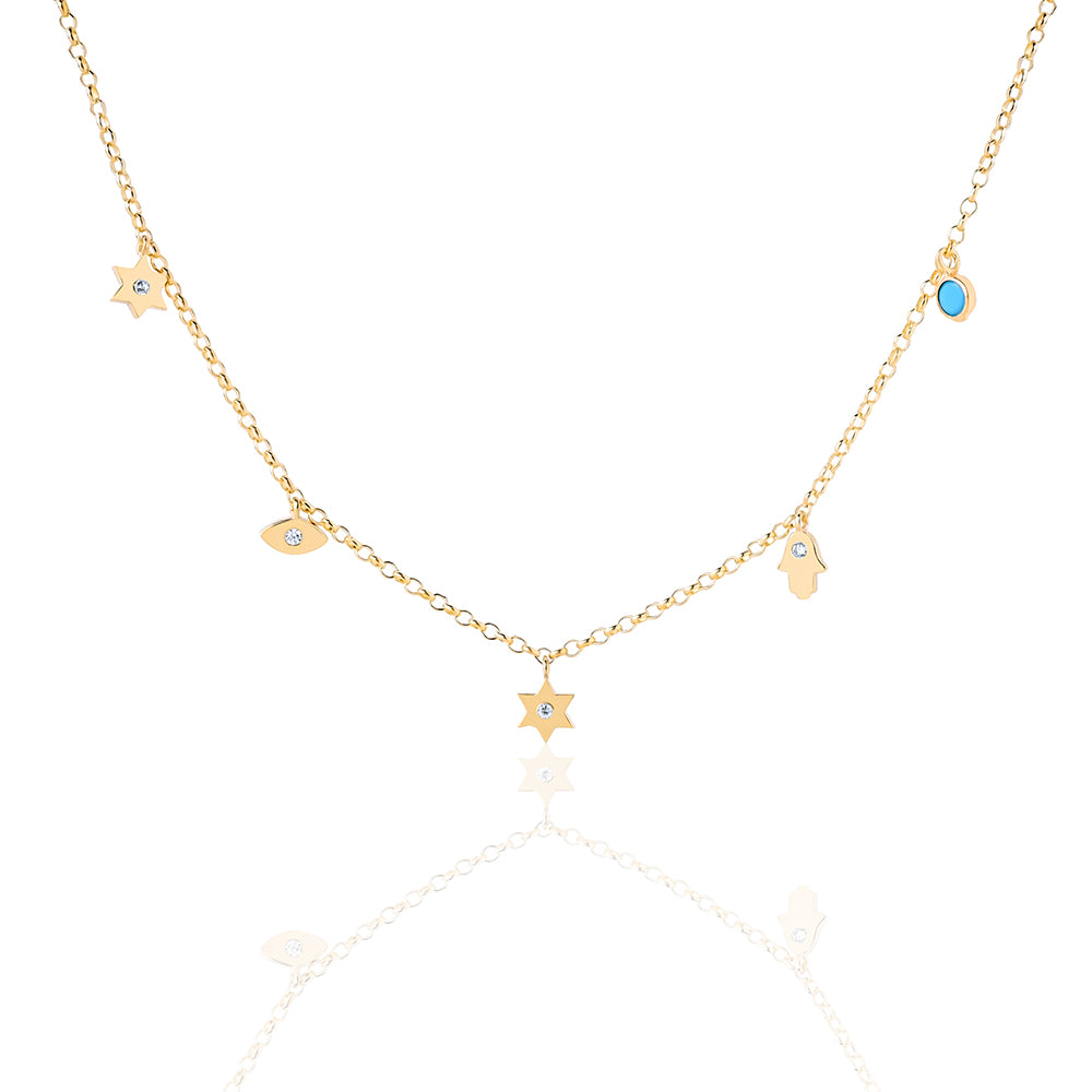 Single mystic gypsey necklace