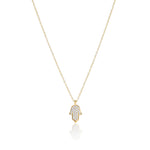 Load image into Gallery viewer, 14k gold classic Hamsa necklace
