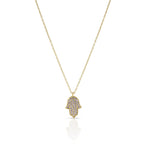 Load image into Gallery viewer, Large Hamsa necklace
