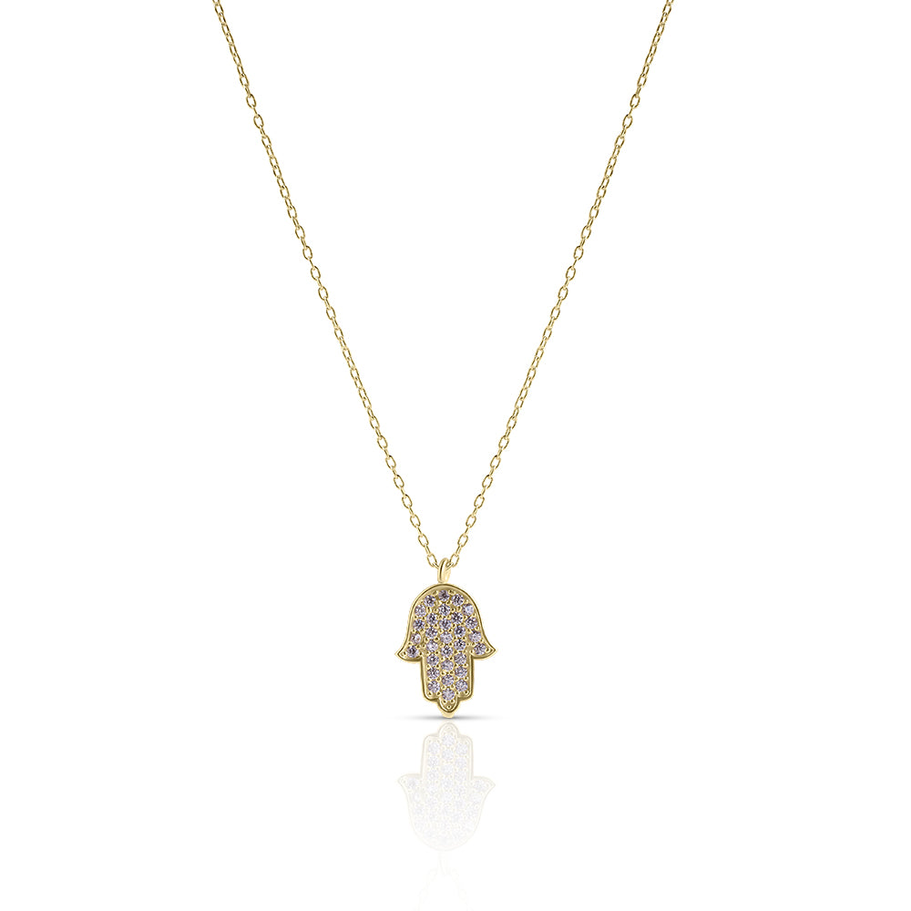 Large Hamsa necklace