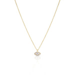 Load image into Gallery viewer, Silver mini lucky eye necklace
