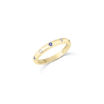 Load image into Gallery viewer, 14k gold sapphire, diamond band ring
