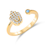 Load image into Gallery viewer, Classic Hamsa ring
