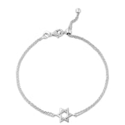 plain braided star of david bracelet