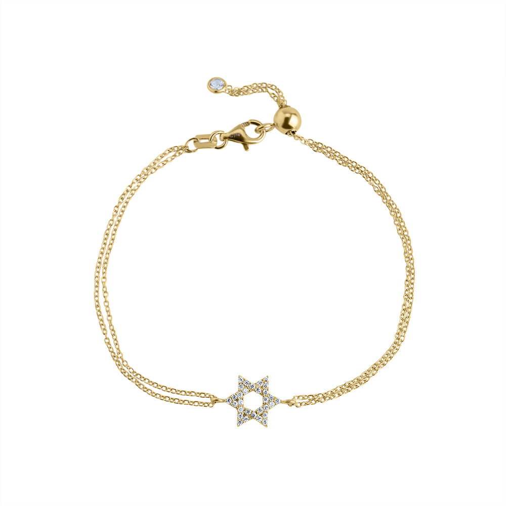 Small classic star of David bracelet