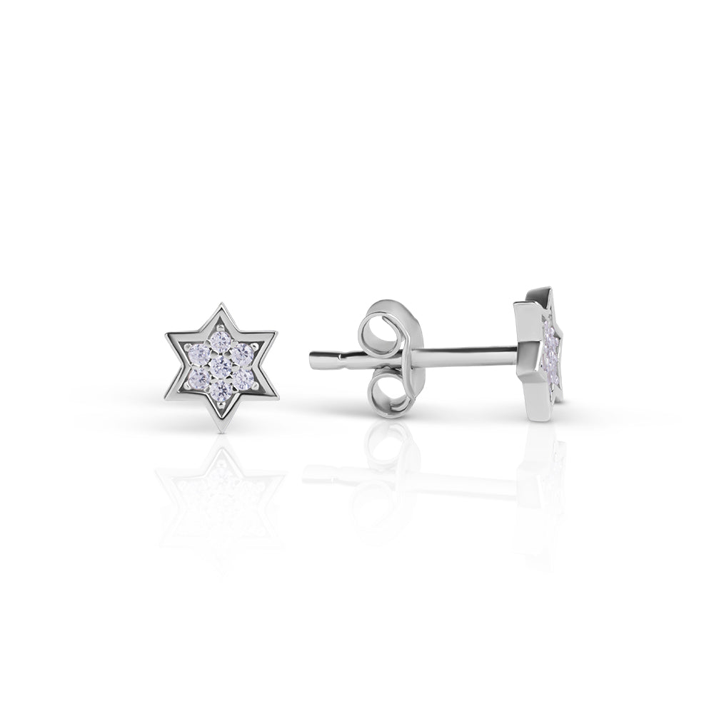 Silver Mystic full star studs