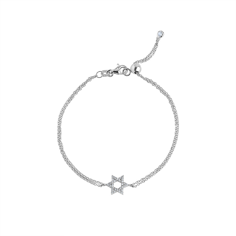 Small classic star of David bracelet