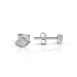 Load image into Gallery viewer, 14k gold Mystic Gold, Full Dimond Eye Earring
