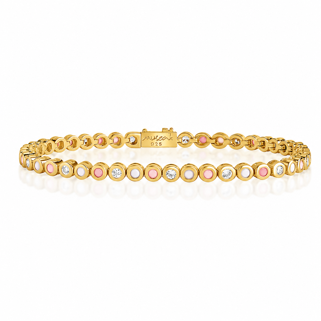 Small classic tennis bracelet