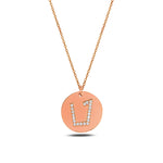 Load image into Gallery viewer, 14k gold otiot Necklace ט
