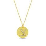 Load image into Gallery viewer, 14k gold otiot Necklace צ
