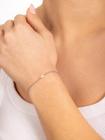 Load image into Gallery viewer, 14k gold Mystic Gold &amp; Single Diamond Eye Enamel bracelet

