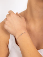 14k gold Mystic Gold, Full Diamond Eye Bracelet