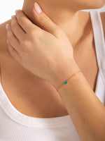 Load image into Gallery viewer, Mystic Gold Hamsa Enamel Bracelet
