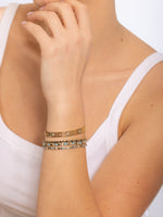 Load image into Gallery viewer, 14k gold skeleton bangle
