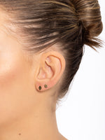 Load image into Gallery viewer, 14k gold Mystic Gold Hamsa Earring
