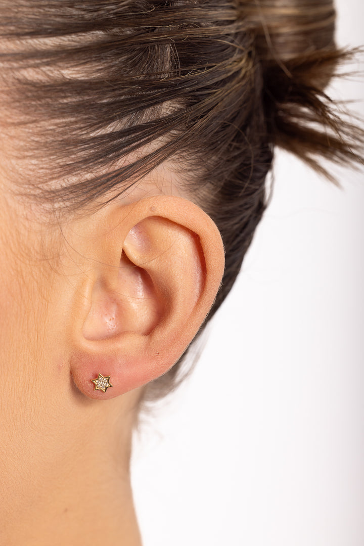 Silver Mystic full star studs