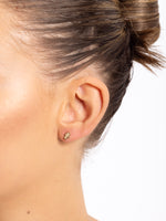 Load image into Gallery viewer, 14k Gold full diamond Hamsa Earring
