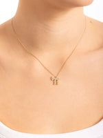 Load image into Gallery viewer, 14k gold Large Full diamod hai necklace
