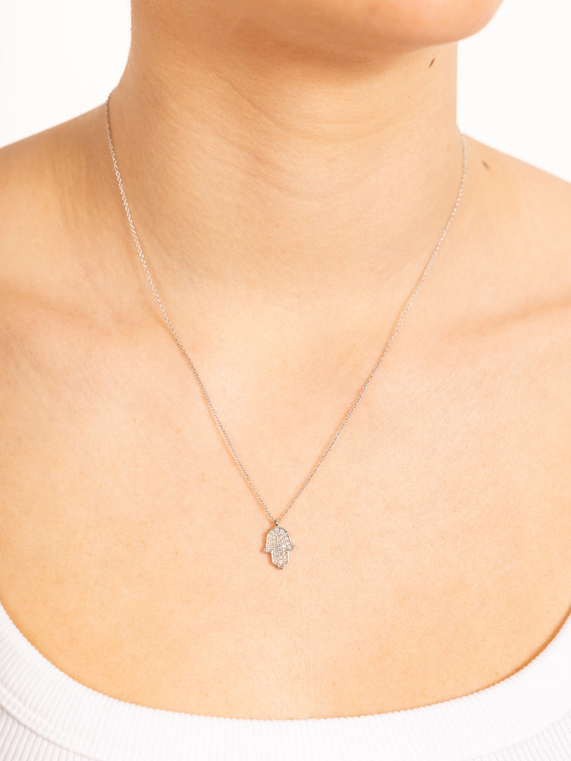 Large Hamsa necklace