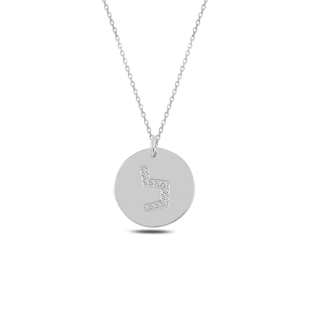14k gold otiot Necklace ל