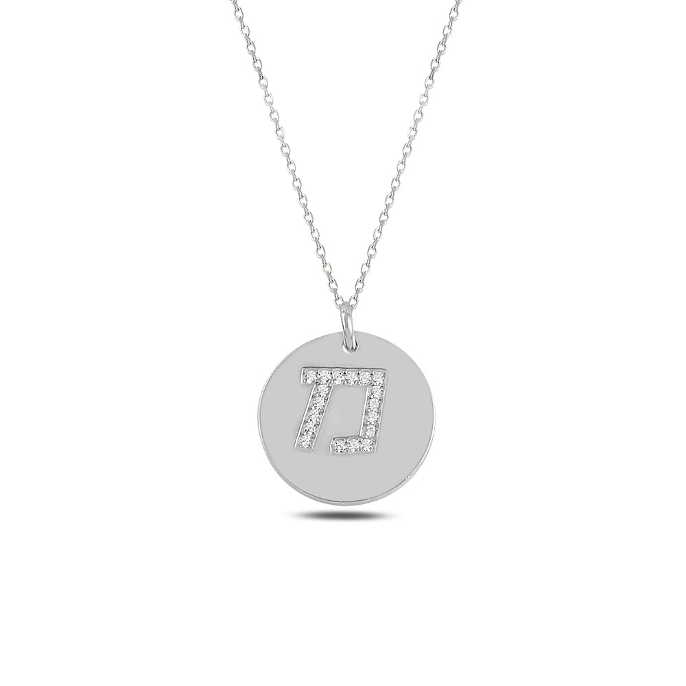 14k gold otiot Necklace מ