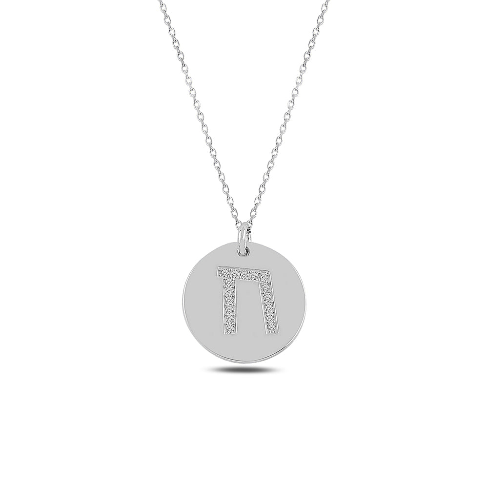 14k gold otiot Necklace ח