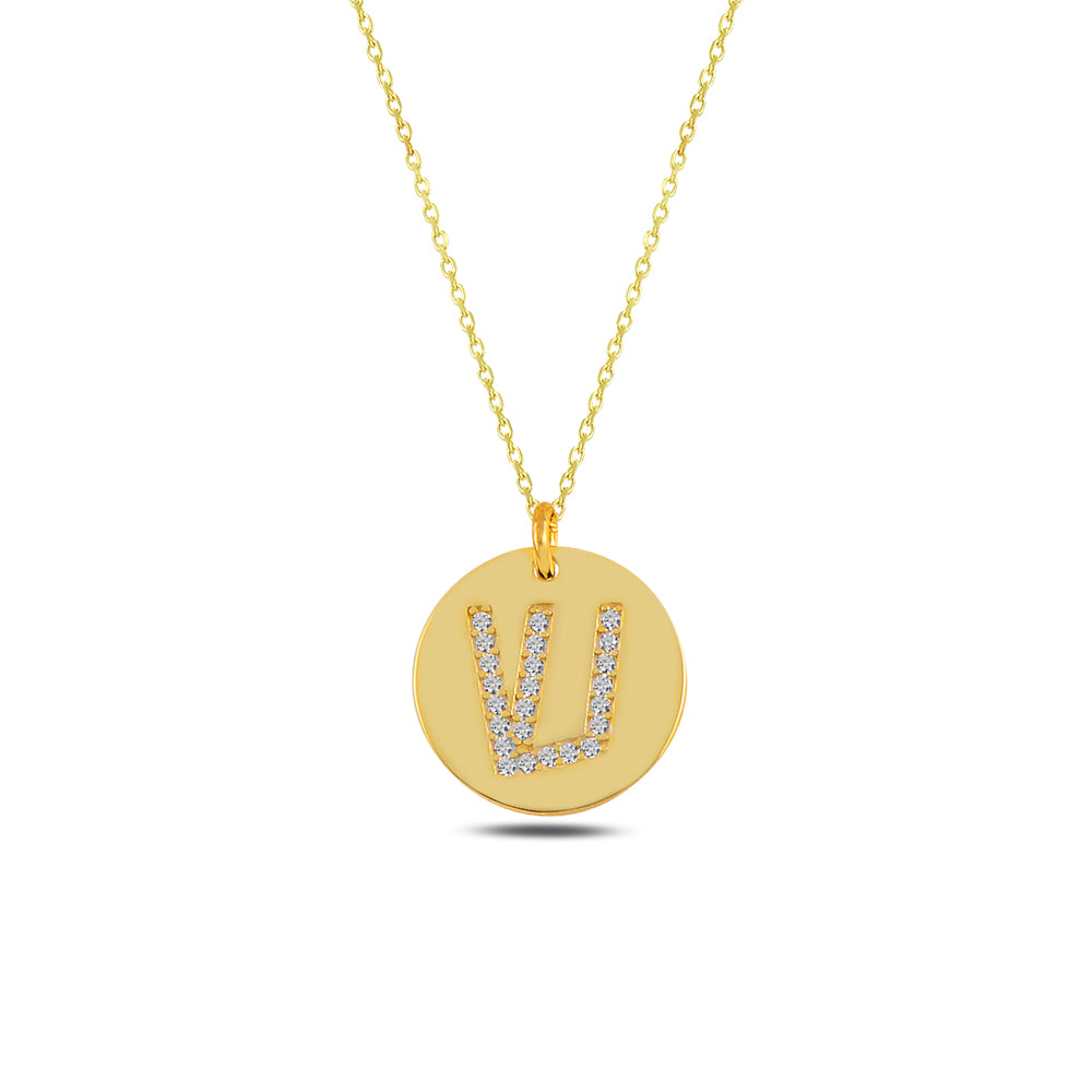 14k gold otiot Necklace ש