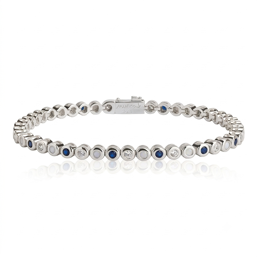 Small classic tennis bracelet